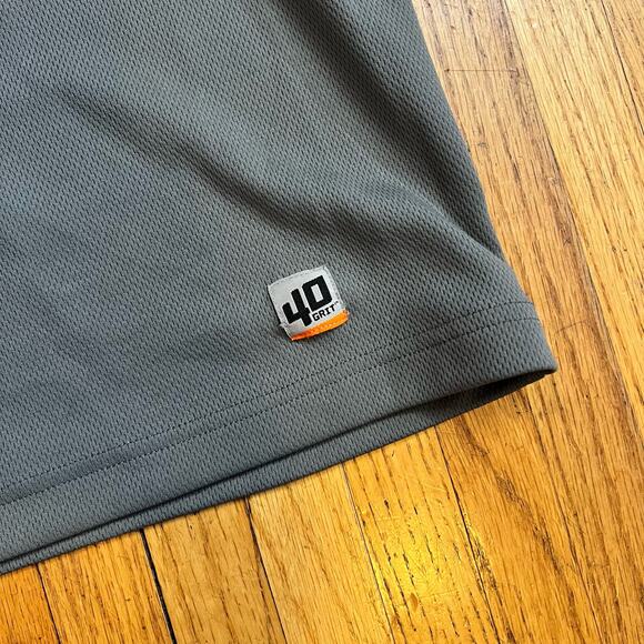 40 Grit Duluth Shirt Mens Large Gray Blue Workwear 2 Shirt Lot - Picture 3 of 8